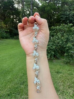 Sarah Coventry Gold and Silver Leaf Link Bracelet